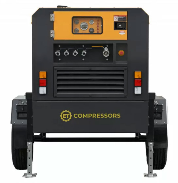 Дизельный компрессор ET-Compressors ET SD-390T-10 на шасси