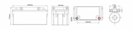 Аккумулятор Vektor Energy HRL 12-270W