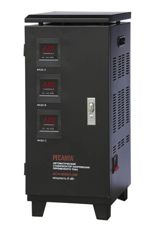 Стабилизатор напряжения Ресанта АСН-6000/3-ЭМ