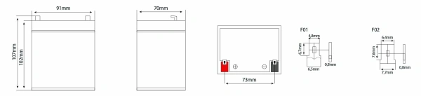 Аккумулятор Vektor Energy HR 12-21W