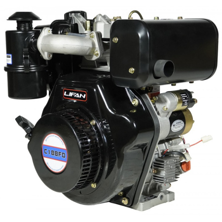 Дизельный двигатель Lifan Diesel 188FD D25 6A шлицевой вал