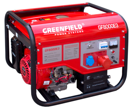 Бензогенератор Greenfield GF 8000E3