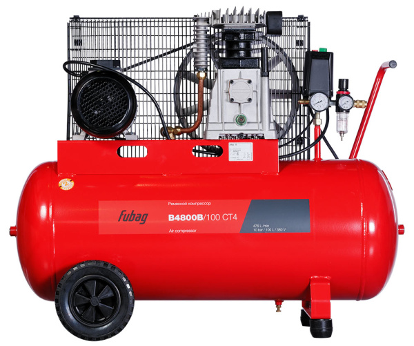 Ременной одноступенчатый компрессор Fubag B4800B/100 CT4
