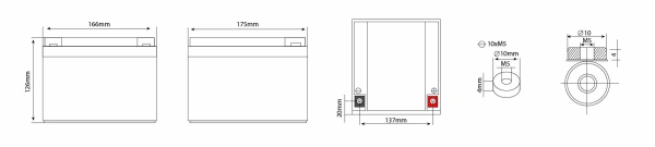 Аккумулятор Vektor Energy HRL 12-115W