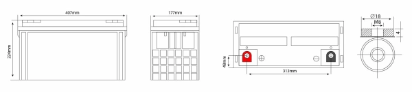 Аккумулятор Vektor Energy HRL 12-500W