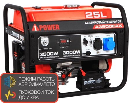 Бензиновый генератор A-iPower A3500EAX