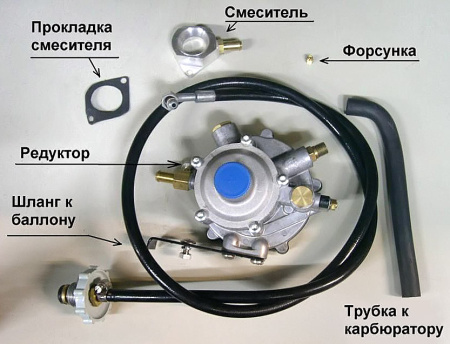 Комплект для работы на газу Huter