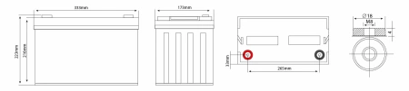 Аккумулятор Vektor Energy HRL 12-410W