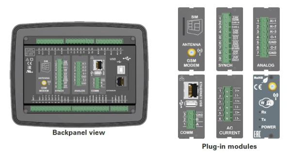 Контроллер для генератора Datakom D-500-MK3 (MPU + J1939) Контроллер для генератора Datakom D-500-MK3 (MPU + J1939)