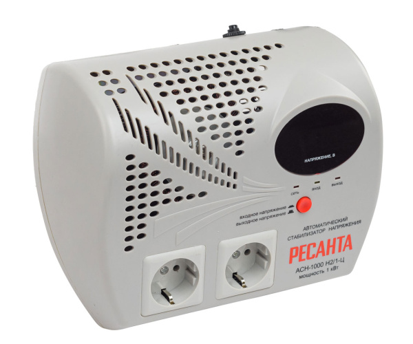 Стабилизатор напряжения Ресанта АСН-1000Н2/1-Ц Lux Стабилизатор напряжения Ресанта АСН-1000Н2/1-Ц Lux
