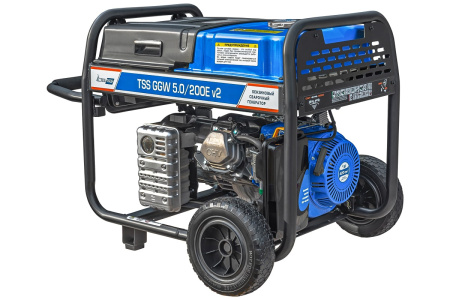 Бензиновый генератор ТСС PROF GGW 5.0/200E v2 сварочный