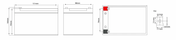 Аккумулятор Vektor Energy HRL 12-52W