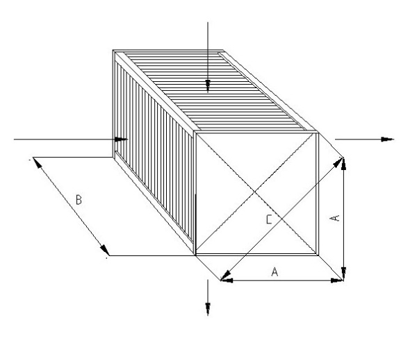 Пластинчатый рекуператор PX 300x470-3,5
