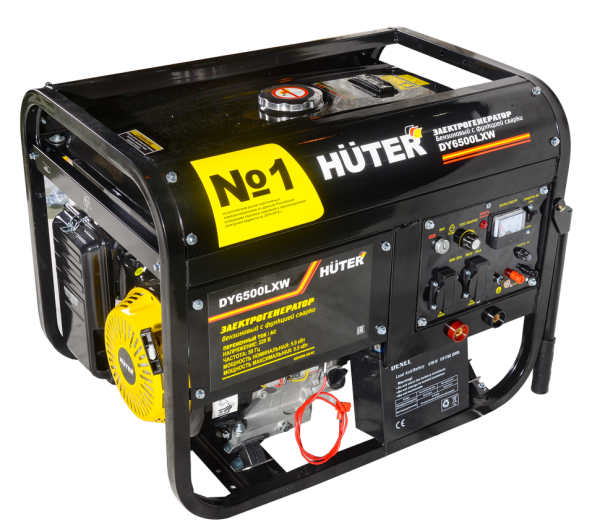 Бензиновый генератор Huter DY6500LXW c функцией сварки