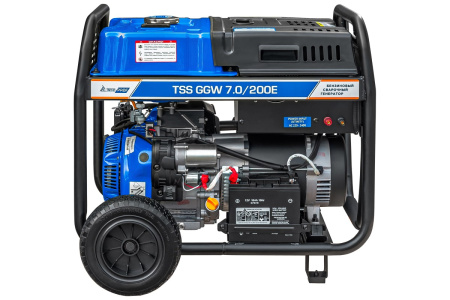 Бензиновый генератор ТСС PROF GGW 7.0/200E сварочный