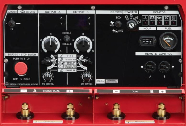 Дизельный двухпостовой сварочный генератор Shindaiwa DGW 400 DMK