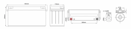 Аккумулятор Vektor Energy HRL 12-650W