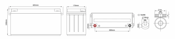 Аккумулятор Vektor Energy HRL 12-650W