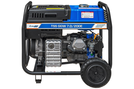 Бензиновый генератор ТСС PROF GGW 7.0/200E сварочный