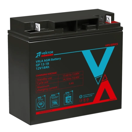 Аккумулятор Vektor Plus GP 12-18