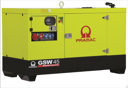 Дизельный генератор Pramac GBW45Y в кожухе