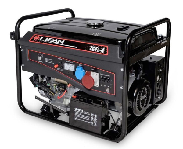 Бензиновый генератор Lifan 7 GF2-4 (LF7500E3)