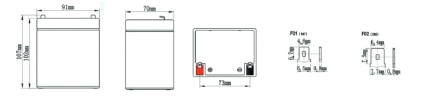 Аккумулятор Vektor Energy GP 12-2.3S