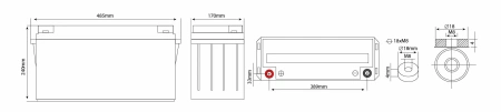 Аккумулятор Vektor Energy HRL 12-550W