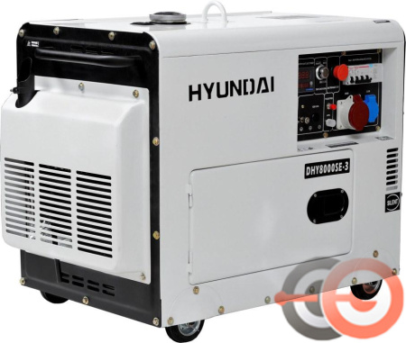 Дизельный генератор Hyundai DHY 8500SE-3