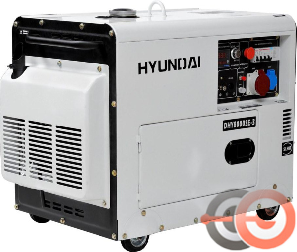 Дизельный генератор Hyundai DHY 8500SE-3
