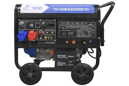 Бензиновый генератор ТСС GGW 6.0/250ED-R3 сварочный инверторный