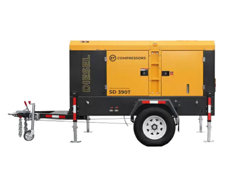 Дизельный компрессор ET-Compressors ET SD-390T-10 на шасси