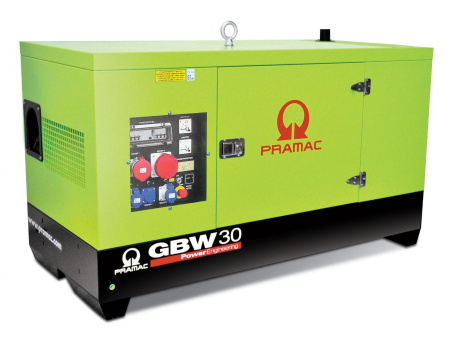 Дизельный генератор Pramac GBW30Y в кожухе