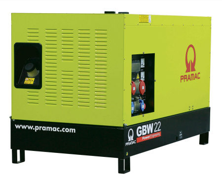Дизельный генератор Pramac GBW22Y (1 фаза) в кожуухе