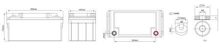 Аккумулятор Vektor Energy GPL 12-65S