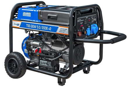 Бензиновый генератор ТСС PROF GGW 5.0/200E v2 сварочный