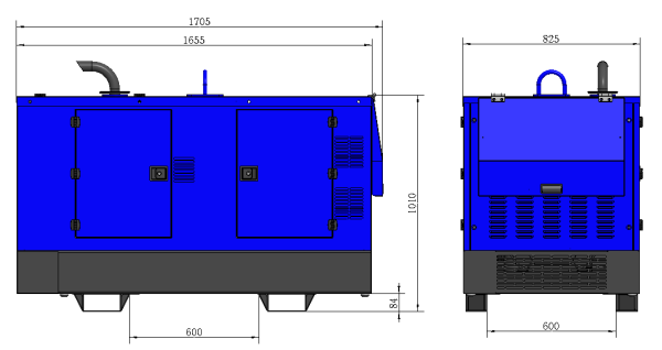 Дизельный генератор ТСС DUAL DCW-480ESW сварочный двухпостовой