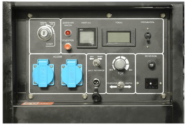 Дизельный генератор ТСС PRO DGW 3.0/250E-R сварочный