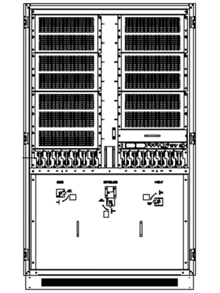 Онлайн ИБП СИП380А500БД.9-33 двойного преобразования с трехфазным входом и выходом без аккумуляторов