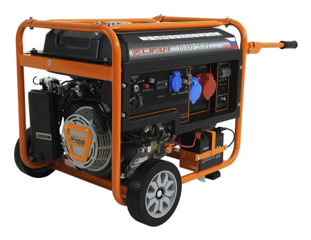 Бензиновый генератор Lifan 10500EA-3U с датчиком моточасов