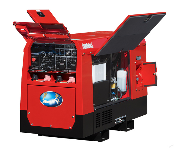 Дизельный двухпостовой сварочный генератор Shindaiwa DGW 500 DM