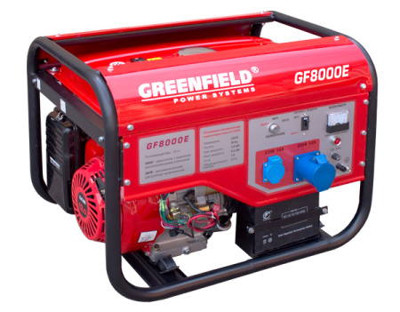 Бензогенератор Greenfield GF 8000E