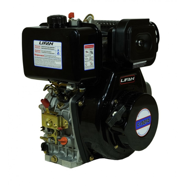 Дизельный двигатель Lifan Diesel 192FD D25 6A шлицевой вал