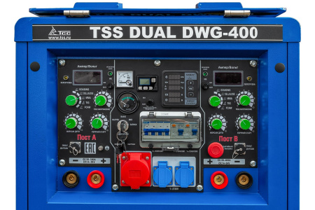 Двухпостовой дизельный сварочный генератор ТСС DUAL DWG-400