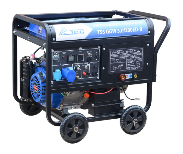 Бензиновый генератор ТСС GGW 5.0/200ED-R сварочный инверторный