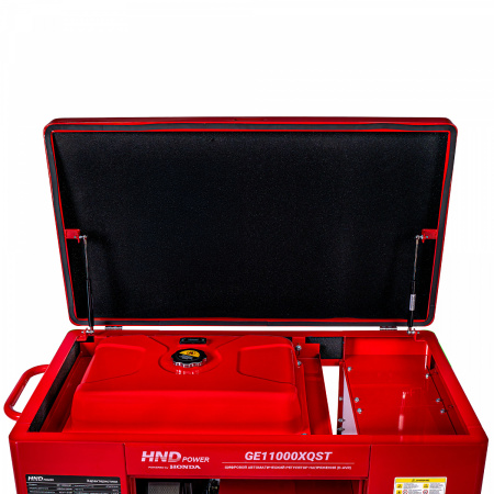 Бензиновый генератор HND GE11000XQST в шумозащитном кожухе