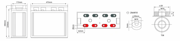 Аккумулятор Vektor Energy GPL 2-1000