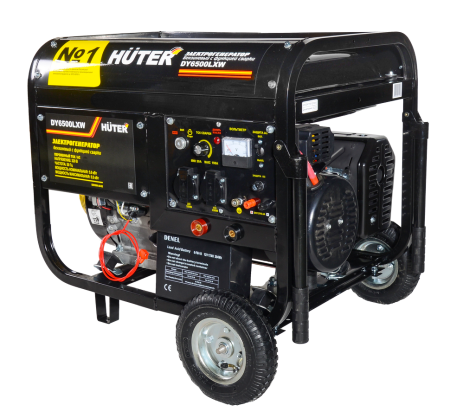 Бензиновый генератор Huter DY6500LXW c функцией сварки