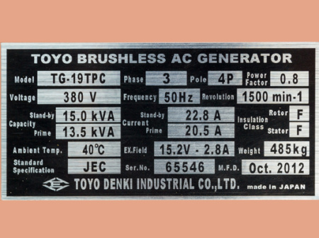 Дизельный генератор Toyo TG-19TPC