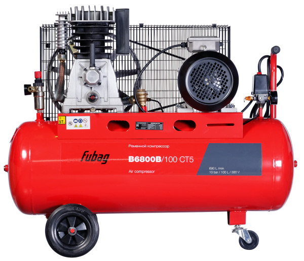 Ременной одноступенчатый компрессор Fubag B6800B/100 CT5
